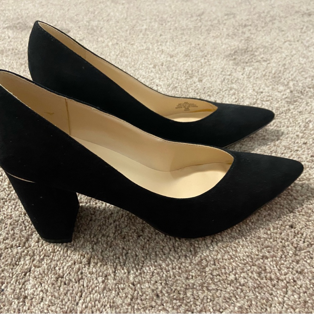 Marc Fisher Black Suede Heels